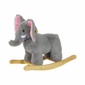 HOMCOM Kids Plush Ride On?Elephant
