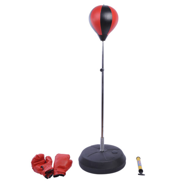 HOMCOM Kids PU Freestanding Boxing Punch Bag w/ Gloves /