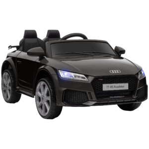 HOMCOM Compatible for 12V Rechargeable Battery Ride On Car w/ Remote Forward Reverse Lights Horn MP3 Player  w/ Seat Belt Audi TT RS