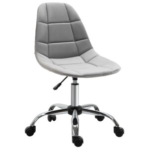 Vinsetto Ergonomic Office Chair with Adjustable  Height and Wheels Velvet Executive Chair Armless for Home Study Bedroom
