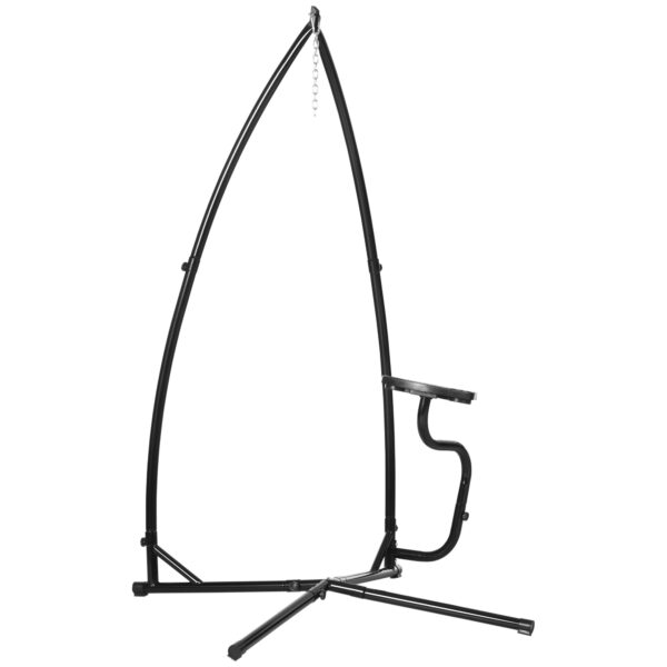 Outsunny Hammock Chair Stand Only Construction Heavy Duty Metal CStand for Hanging Hammock Chair Porch Swing Indoor or Outdoor Use