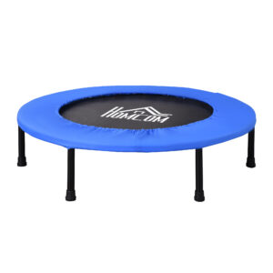 HOMCOM Trampoline Aerobic Rebounder Indoor Outdoor Fitness Round Jumper 91cm, Compact, w/ Sponge Edge,
