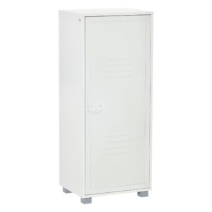 HOMCOM Modern 2Tier File Cabinet, Storage Organizer with Metal Louv Door for Living Room, Study, Playroom,