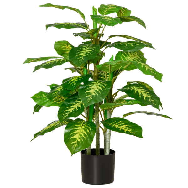 HOMCOM Artificial Ever Tree Fake Decorative Plant in Nursery Pot for Indoor Outdoor D??cor, 95cm