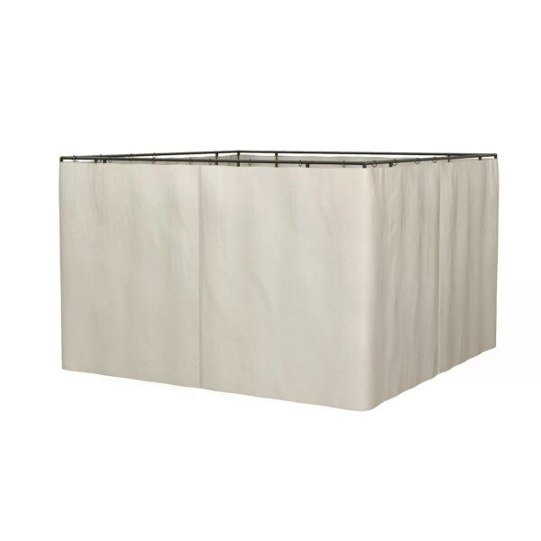 Outsunny 4 Pack Universal Gazebo Replacement Sidewalls Privacy Panel for Most 3 x 3m Gazebo Canopy Pavillion Outdoor Shelter Curtains