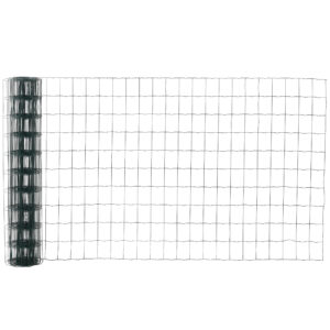 PawHut 1m x 10m Chicken Wire Mesh, Foldable PVC Coated Welded Garden Fence, Roll Poultry Netting, for Rabbit,