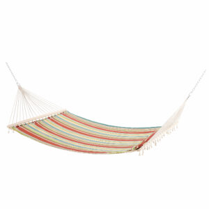 Outsunny Double Outdoor Patio Cotton Hammock Swing Bed with Pillow,  188 x 140 cm,