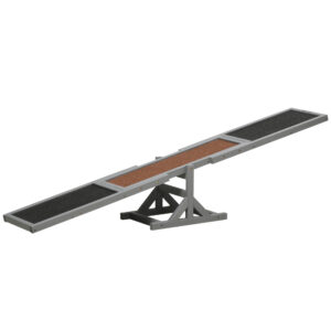 PawHut Wooden Pet Seesaw for Big Dogs, Agility Training Equipment for Dogs with AntiSlip Surface, 180 x 30 x 30 cm,