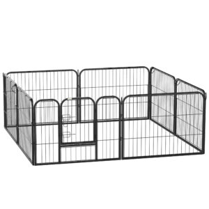 PawHut Steel 8 Panel Dog pen Pet Puppy PlayPen