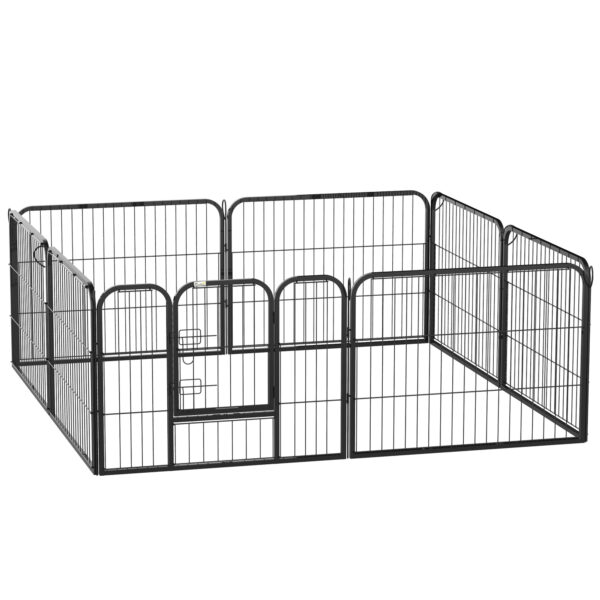 PawHut Steel 8 Panel Dog pen Pet Puppy PlayPen