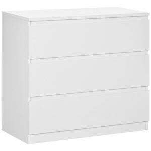 HOMCOM Chest of Drawers, 3Drawer Storage Organiser Unit for Bedroom, Living Room,