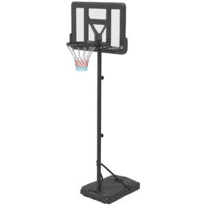 SPORTNOW Height Adjustable Basketball Stand Net Set System, Free standing Basketball Hoop and Stand with Wheels, 200305cm,