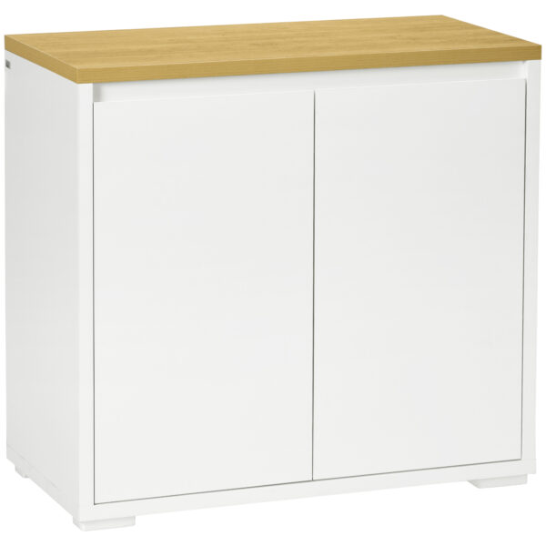 HOMCOM Sideboard Cabinet, Kitchen Storage Cabinet with Double Doors and Adjustable Shelf for Living Room, Entryway,