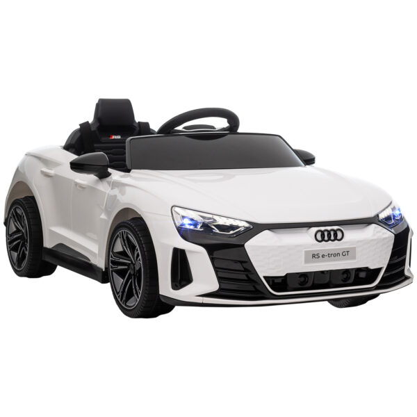HOMCOM Audi Licensed Kids Electric Ride On Car with Parental Remote Control, 12V Battery Powe Toy with Suspension System, Lights, Music,