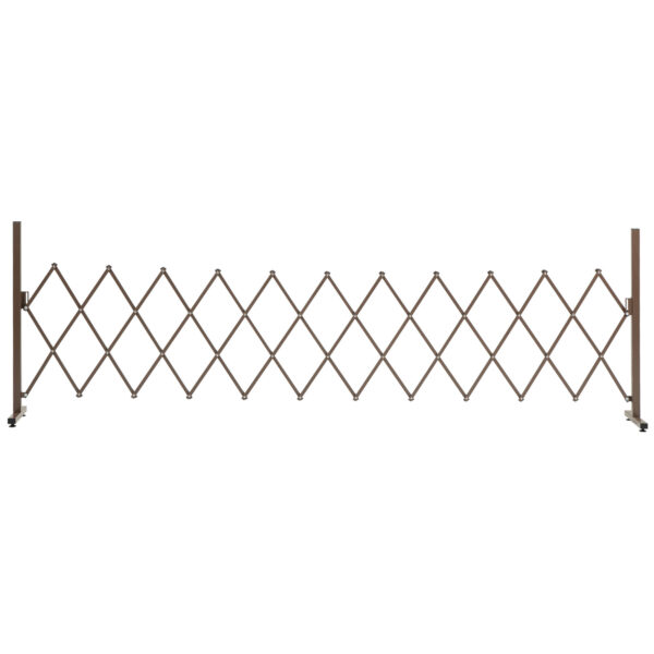 Outsunny Expanding Trellis Fence Freestanding Movable Fence Foldable Garden Screen Panel Aluminum, 300cm x 103.5 cm,
