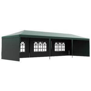 Outsunny 9 x 3 m Garden Gazebo Marquee Party Wedding Tent Canopy,