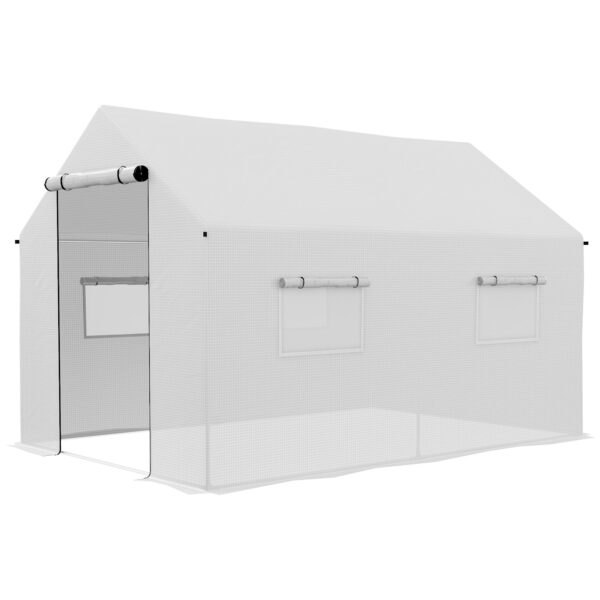 Outsunny Polyethylene Walkin Polytunnel house, 2 x 3m,