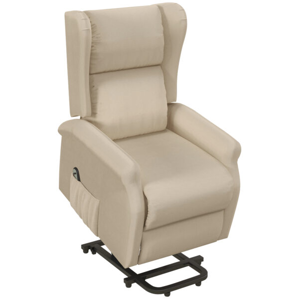 HOMCOM Recliner Armchair for the Elderly with Remote Control, Fabric Electric Recliner Chair for Living Room,