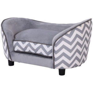 PawHut Dog Sofa Pet Couch for XS Dogs w/ Removable Sponge Padded Cushion