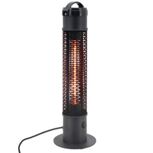 Outsunny Table Top Patio Heater, 1.2kW Infra Outdoor Electric Heater with IP54 Rated Weather Resistance, Tip Over Safety Switch ??20 x 65 cm