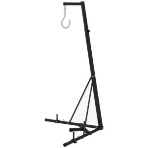 SPORTNOW Foldable Punch Bag Stand for Heavy Bag, Speed Bag, Freestanding and Adjustable