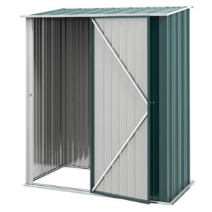 Outsunny Outdoor Storage Shed, Garden Metal Storage Shed w/ Single Door for Garden, Patio, Lawn, 5.3ft x 3.1ft,