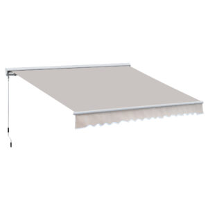 Outsunny 3.5Lx2.5M Retractable Awning