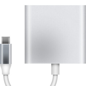 Electrovision USB-C Plug  to USB-3 and HDMI Adaptor with 20W Pass Through Fast Charging 80mm Lead