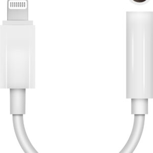 Electrovision Lightning Plug to 3.5mm Stereo Jack Socket Adaptor 50mm Lead