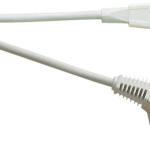 Eagle IEC Mains Lead to 3 Pin UK Plug 5A - White