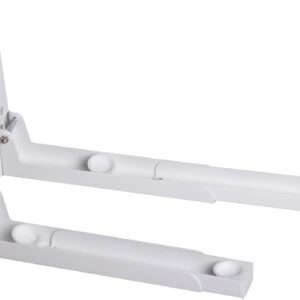 White Microwave brackets with Extendable Arms - Medium