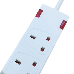 Eagle 2 Gang Extension Lead with Neon Indicator