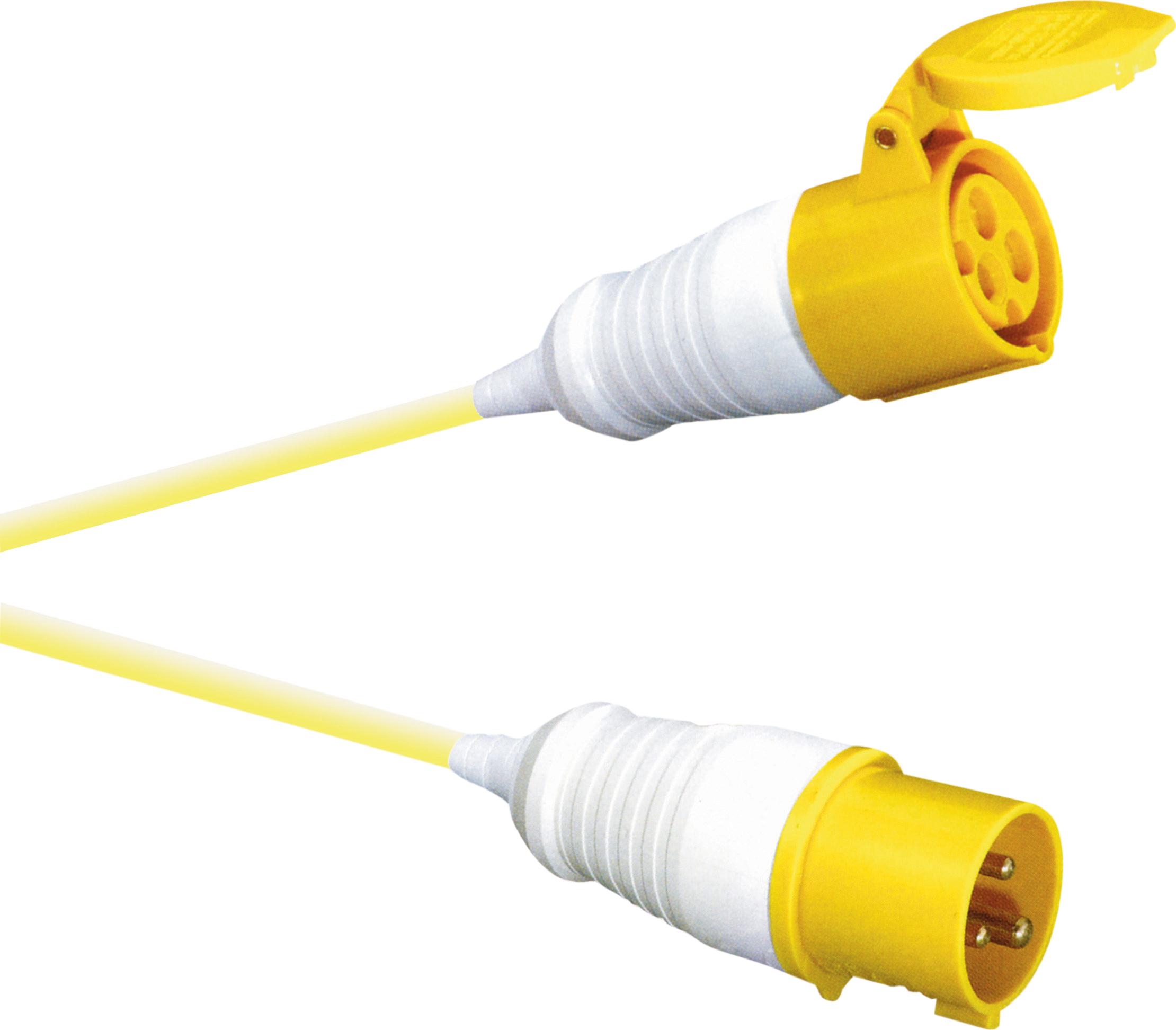 16A 110V Yellow High Current Extension Lead 1.5mm