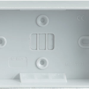 2 Gang Surface Socket Box 30mm