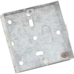 Eagle Single Gang Zinc Plated Metal Back Box