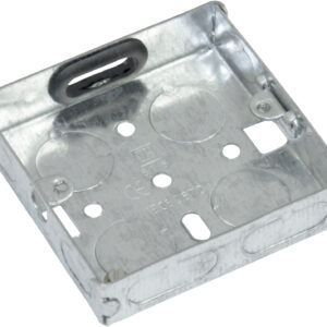 Eagle Single Gang Zinc Plated Metal Back Box