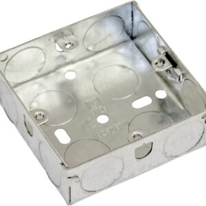 Eagle Single Gang Zinc Plated Metal Back Box