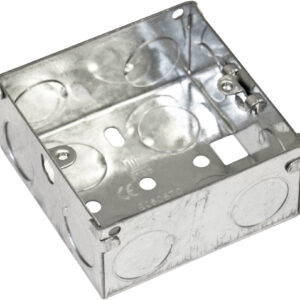 Eagle Single Gang Zinc Plated Metal Back Box