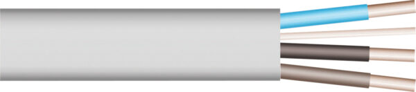 Flat 3 Core & Earth 1.5mm 6243Y Hank 10m