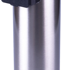 Outdoor Chrome Twin Mains Socket Post - Perfect for outdoor garden illumination and water features