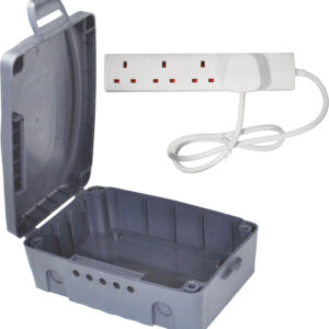 Eagle Outdoor IP 54 Rated Electrical Connection Box & 4 Gang Extension Lead