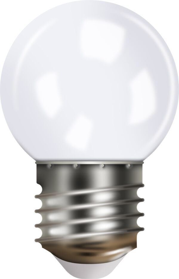 Eagle Connect  2W Cool White LED Golf Ball Bulb Polycarbonate Anti Shatter G45 E27