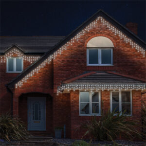 Eagle Connect Cool White Icicle Lights White Rubber With 60/40/20cm Drop