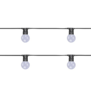 Eagle Connect E27 ES Screw Festoon Black Rubber ip44 5m 10 lamp