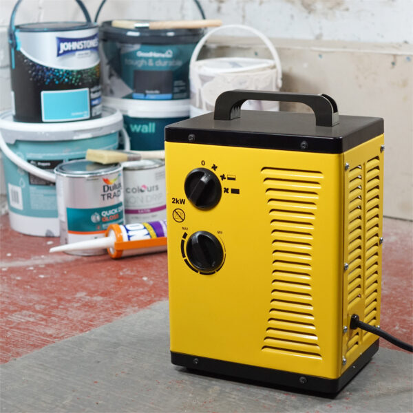 Prem-i-air Elite 2kW PTC Turbo Fan Metal Space Heater with Tip Over Switch
