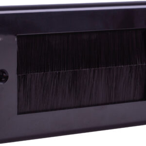 Twin Gang Brush Wall Plate