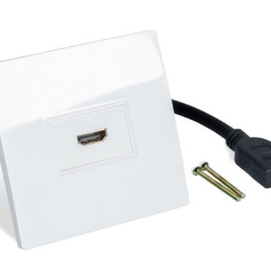 Eagle Single HDMI Flush Mounted Wall Plate With Flying Lead Version 2.0 (HDTV 4K 2160P)