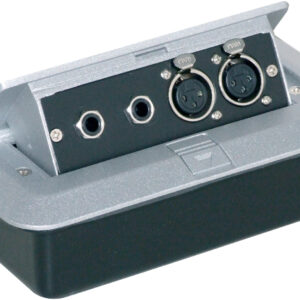 Pop-up AV Combination Plate with Jack Sockets & 3 Pin XLR