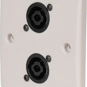 Wall Plate With 2 x Neutrik Speakon NL4MP Speaker Connector