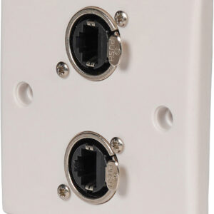 Wall Plate With 2 x Neutrik  Ethercon Socket (NE8FDV)